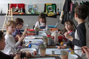 Детская группа в школе рисования "ПроАрт"